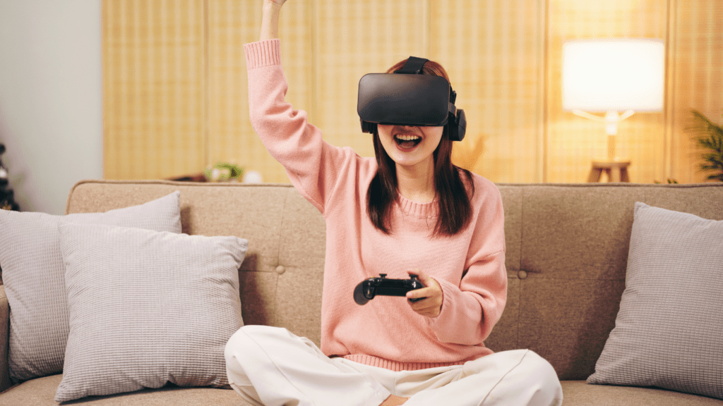 Using VR on playing video games