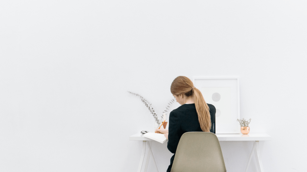 woman writing