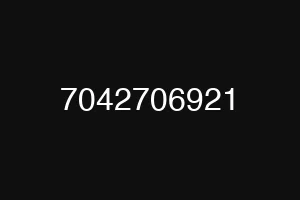 7042706921