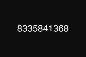8335841368