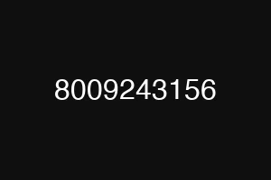 8009243156