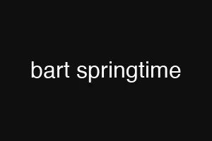 bart springtime